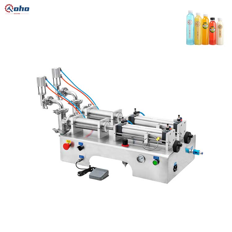 FillinMachine 2 heads Horizontal pneumatic liquid Filling Machine