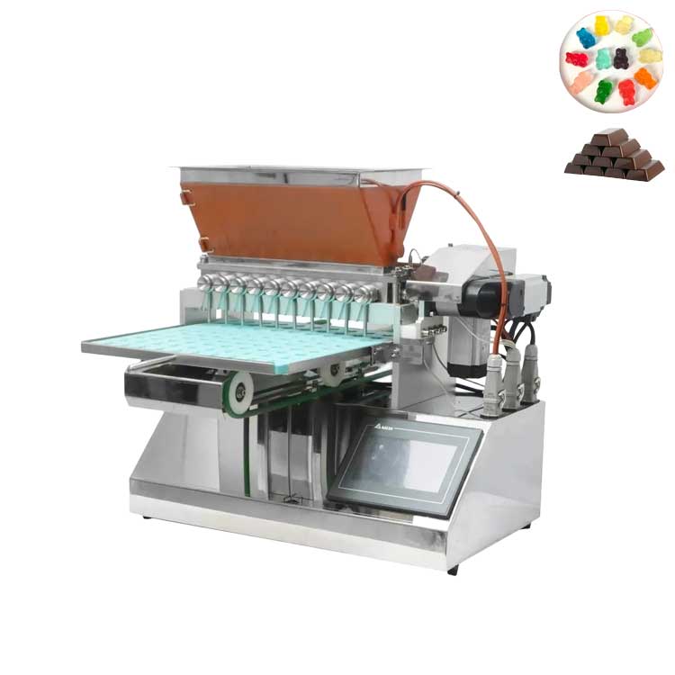 FillinMachine Full Automatic High Speed Hot Sale Small Juicy Soft Jelly Gummy Bear Hard Candy Lollipop Make Machine
