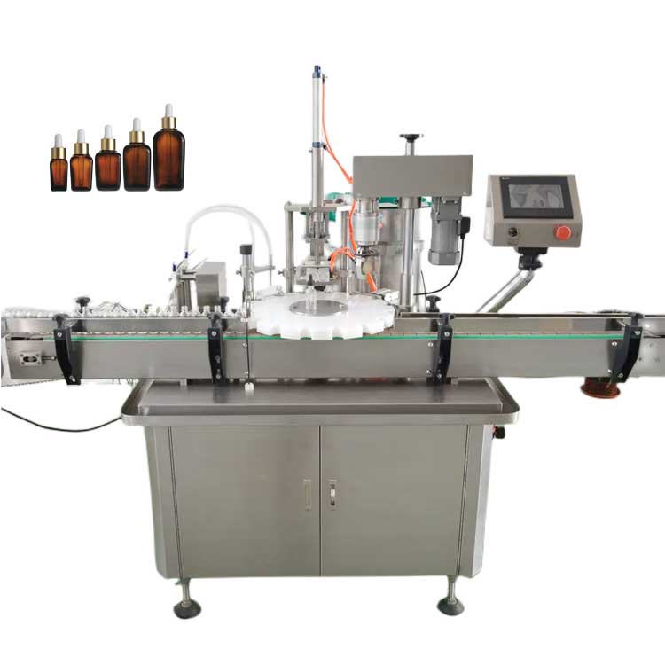 FillinMachine Full Automatic Monoblock 5ml 10ml 15ml 30ml 50ml Small Vial Bottle Liquid Filling Capping Machine for Packing Machinery