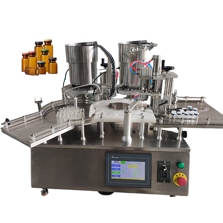 FillinMachine small essential oil bottle filling machine double nozzle manufacturing plant vial filling machine