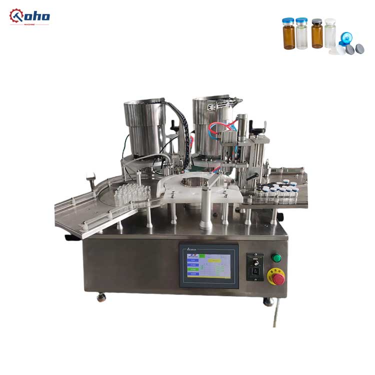 FillinMachine Automatic small dosage 1ml 2ml 5ml pharmacy liquid injection vaccine vial filling capping machine