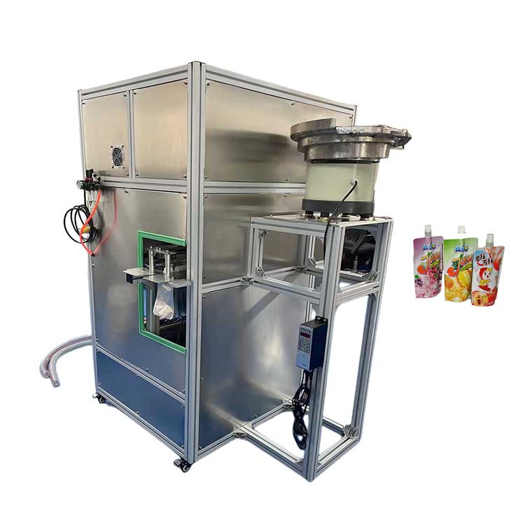 FillinMachine Shanghai factory Stand up doypack spout pouch/sachet/bag filling capping machine for jelly dairy milk drinks juice packing