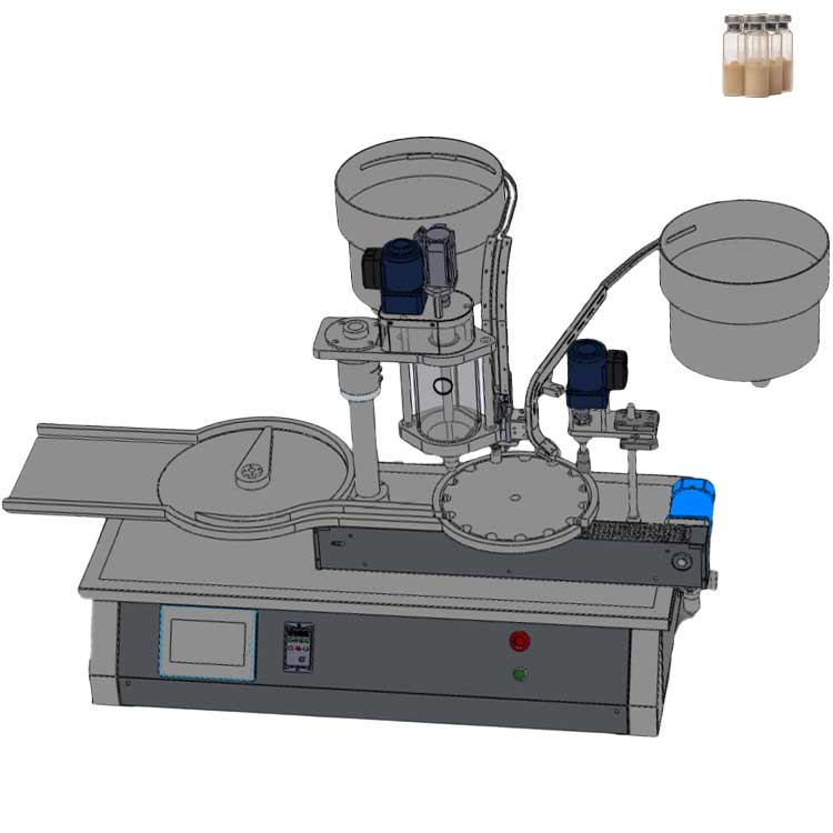 FillinMachine GMP FG-KFS2-B automatic aseptic injection vial powder filling machine for vial range 7-250ml