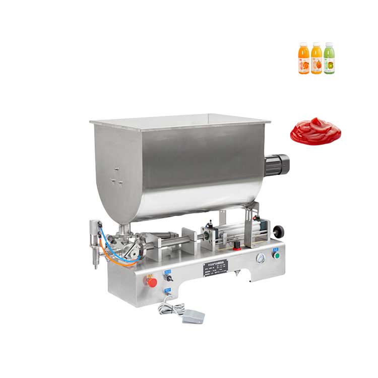 FillinMachine Pneumatic Peanut Shea Butter Lotion Tomato Paste Honey Filling Filler Machine Semi Automatic