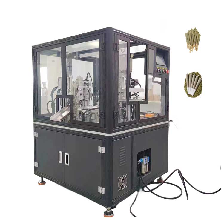 FillinMachine automatic tobacco cigarette pre roll filling machine for 84mm 98mm 116mm joint sealer machine