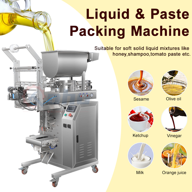 FillinMachine B-320G Multi-function Automatic Ketchup Salad Dressing Chili Sauce Sachet Bag Packing Machine
